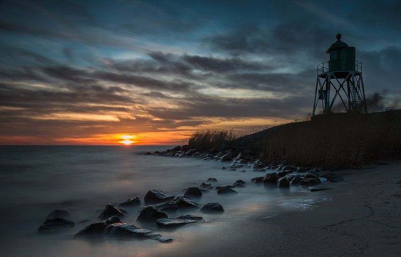 Sunset at Stavoren by Ronald van Dijk