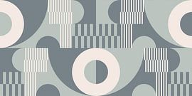 Geometric Symphony in Retro Tones no. 9 by Dina Dankers