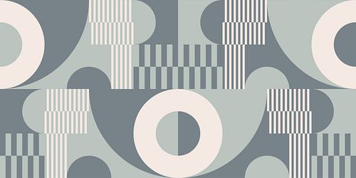 Geometrische Symfonie in Retro Tinten nr. 9
