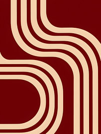 Burgundy Lines in Soft Motion by Mosaic Dialogue