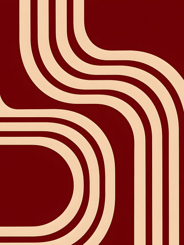 Burgundy Lines in Soft Motion