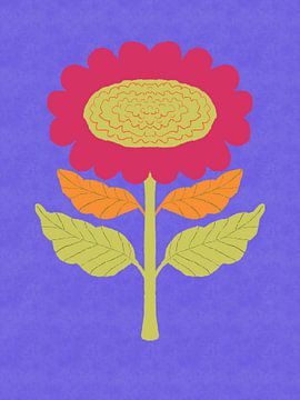 Bloeiende groene bloem