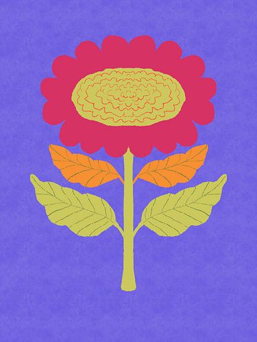 Bloeiende groene bloem