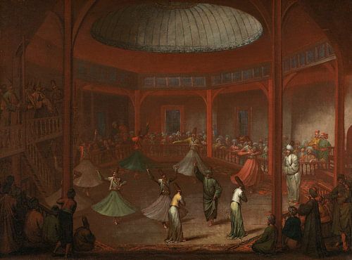 Dansende derwisjen, Jean Baptiste Vanmour, ca. 1720 - ca. 1737