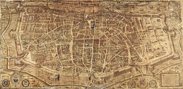 Map of Antwerp, Virgilius Bononiensis and Gillis Coppens van Diest