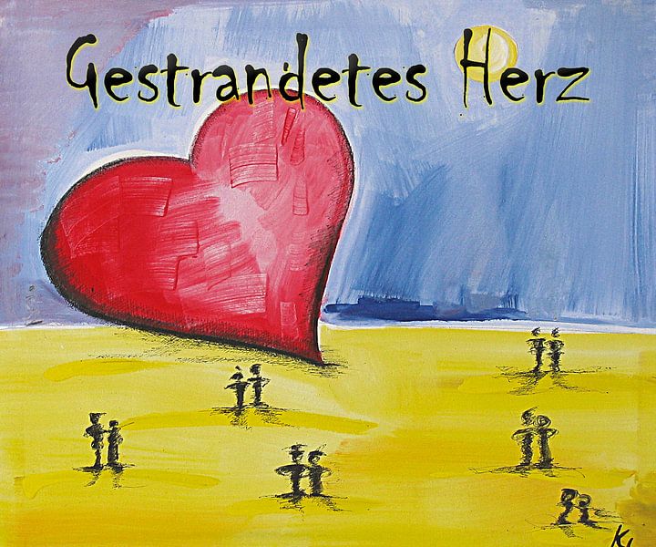Gestrandetes Herz von Klaus Heidecker