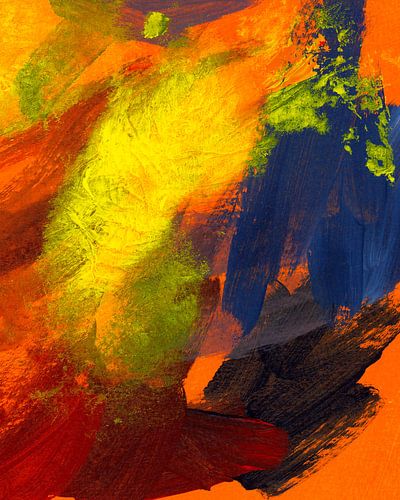 Une journée ensoleillée peinture acrylique abstraite