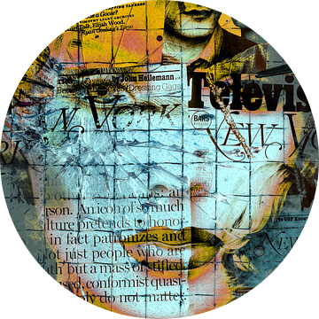 Het gezicht achter het gespleten glas van Gabi Hampe