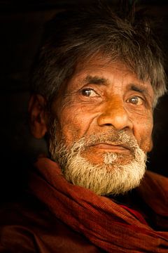 portrait from a man from India by Paul Piebinga