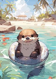 Cute otters