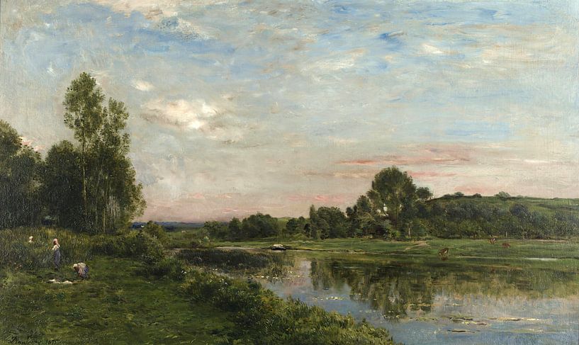 Banks of the Oise River, Charles-François Daubigny by Masterful Masters