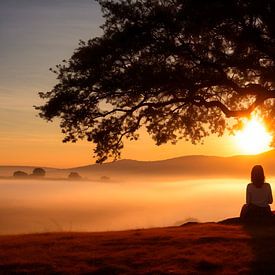 Den Sonnenuntergang beobachten von Harry Hadders