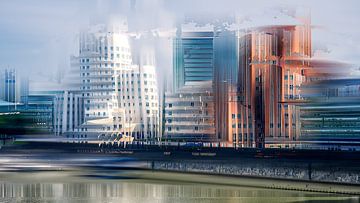 Düsseldorf Media Harbour - Gehry-gebouwen van Nicole Holz