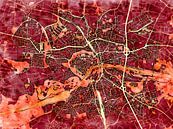Kaart van Ingolstadt in de stijl 'Amber Autumn' van Maporia thumbnail