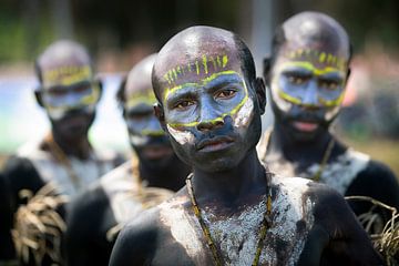 "Papua Nieuw Guinea Jiwaka Festival" van Albert van de Meerakker