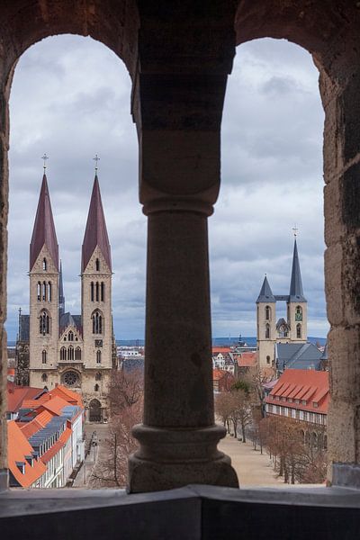 Kathedraal en Liebfrauenkirche, oude binnenstad, Halberstadt van Torsten Krüger