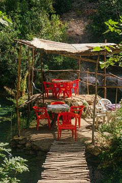 The red chairs of Akchour | Morocco by Jules Captures - Photography by Julia Vermeulen