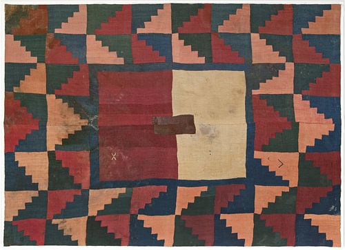 Pre-Columbian Nazca textiles from Peru with ritual purposes.