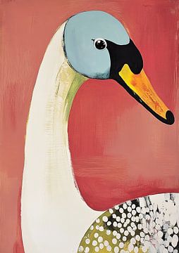 Vogel | Vogel met Gele Snavel van Modern Collection