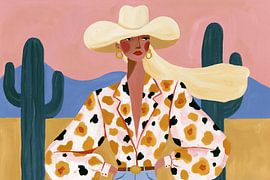 Cool cowgirl in the desert by Carla Van Iersel