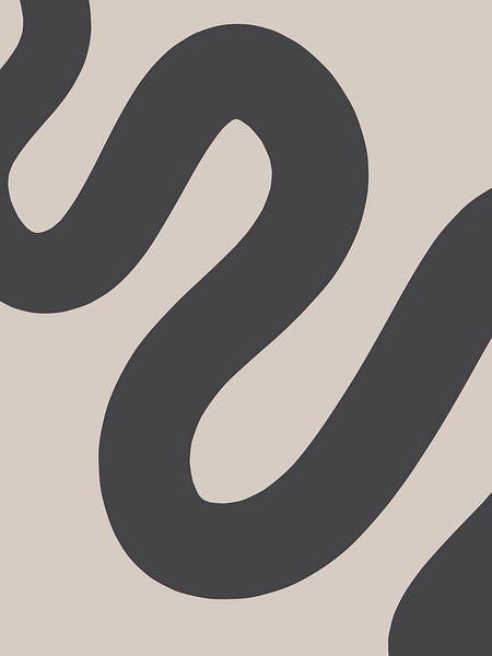 Curvy Line - Impression minimaliste par MDRN HOME
