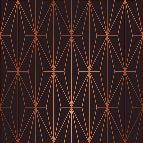 ELEGANT BLACK BEAN COPPER PATTERN I