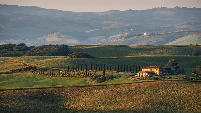 Landhuis in Val d'Orcia, Toscane van Felix Sedney