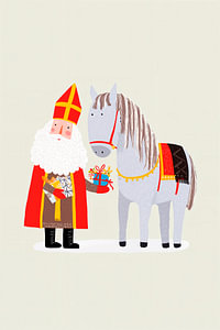 Sinterklaas en zijn paard