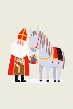 Der heilige Nikolaus und sein Pferd von Kunstkabinet