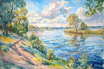 Landschaft im Monet-Stil von ARTEO Gemälde