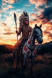 Guerrier du crépuscule sur Poster Art Shop