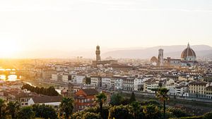 Blick auf die Altstadt von Florenz von Shanti Hesse