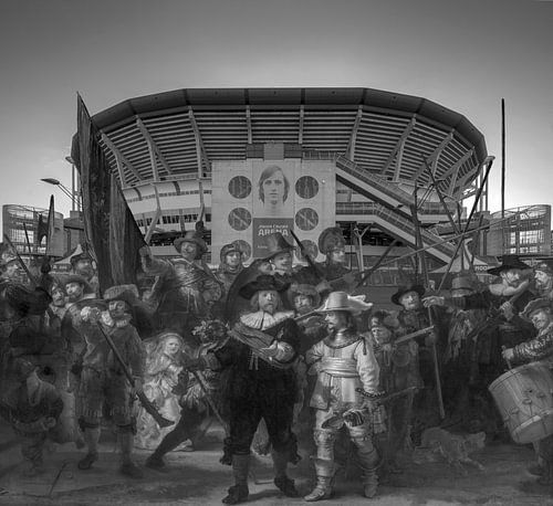 Night watch by Rembrandt van Rijn at the Johan Cruyff Arena