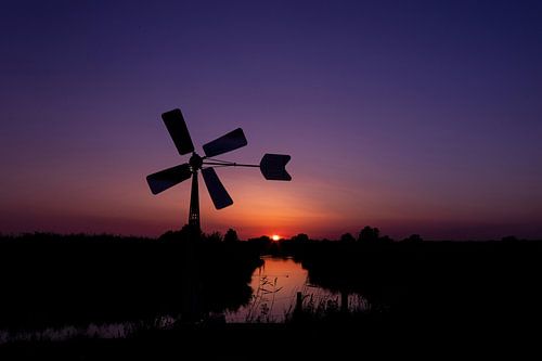 Bosman mill in the last sunlight