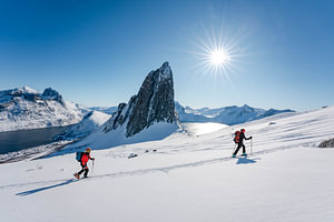 Skitouren im Winter am Hester bei Senja