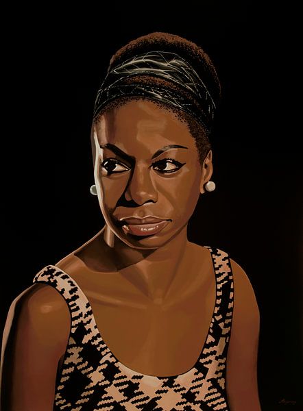  Peinture de Nina Simone 2 par Paul Meijering