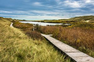 Landschaft mit See auf der Insel Amrum von Rico Ködder