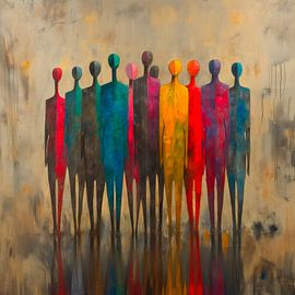 Zusammenstehen von Harry Hadders Design