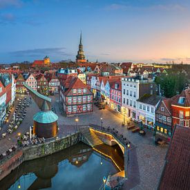 Historischer Hafen in Stade, Deutschland von Michael Abid