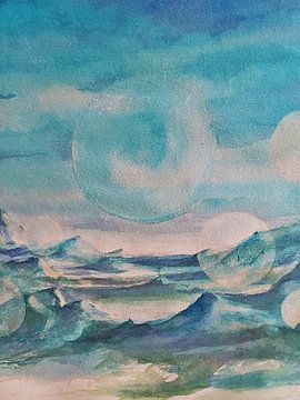 Luftblasen im Himmel von EsclusiV Art