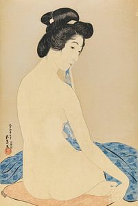 Frau nach ihrem Bad - Hashiguchi Goyo, 1920