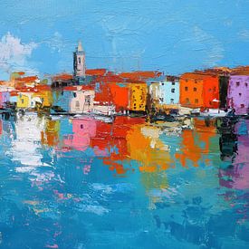 Umag Croatie panorama abstrait sur TheXclusive Art