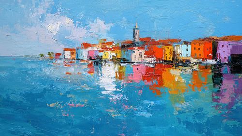 Umag Kroatië abstract panorama