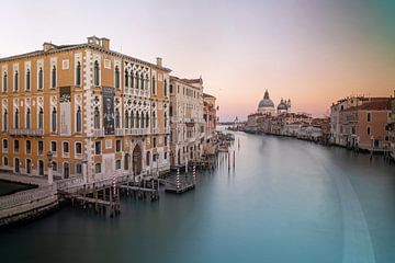 Venise - Coucher de soleil sur le Grand Canal sur t.ART