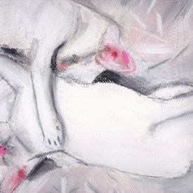 White cats: Julia and Dafne by Catharina Mastenbroek