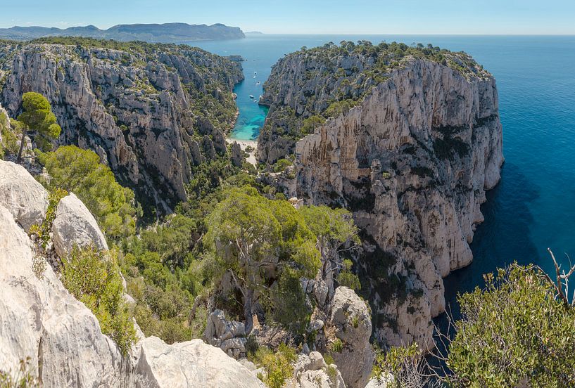 Belvedere Calanque d'En-Veau, Cassis, Bouches du Rhone, France by Rene van der Meer