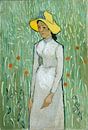 Mädchen in Weiß, Vincent van Gogh von Liszt Collection Miniaturansicht