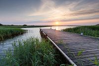 Jetty at Nymindegab in the evening