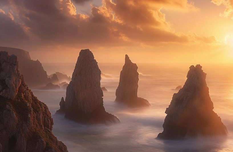 Neuseelands Küste von fernlichtsicht