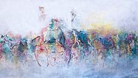 Abstract paarden van Siona Snel thumbnail